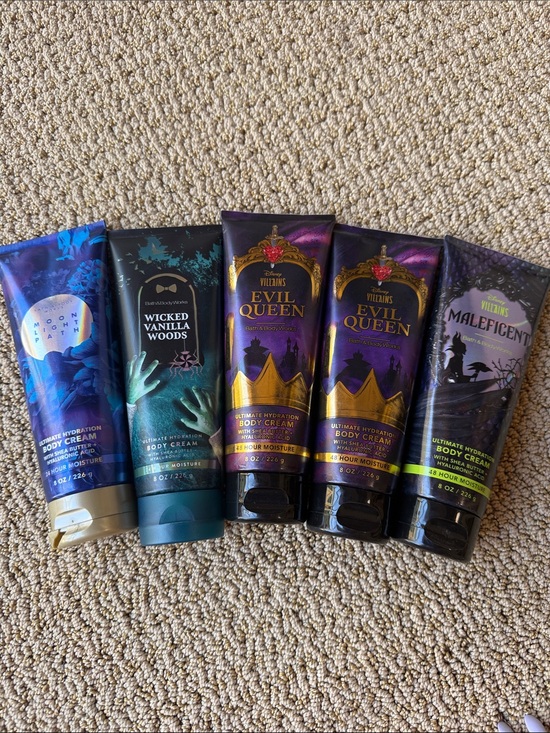 Bath & Body Works Other - Disney Villains Body Creams - Purple, Black, Teal & Blue Tubes